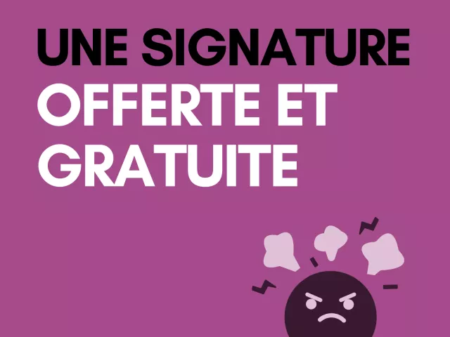 Une signature de convention offerte et gratuite